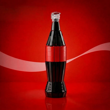 513pcs MOC Coca Cola Glass Bottle Model Building Blocks Toys Diy Creative Construction Home Decor Ornaments Brick Gifts