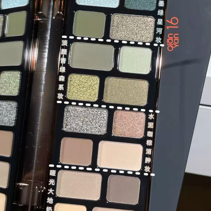 Qianyan Cheeryep 16 Color Eyeshadow Palette Glitter Chameleon Matte Pearlescent Flash Plate Cowherd Sequins