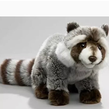 Hight Quality Raccoon  Anime Cute  Simulation Plush Toys Lifelike Animals Stuffed Doll Kawai Toy Gifts Kids Gift
