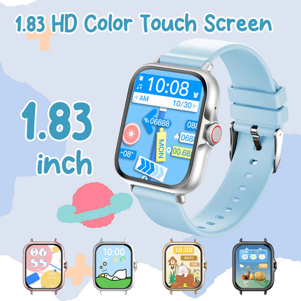 New Kids Study Partner Smart Watch 1.83'' HD Multi-Language Bluetooth Call Music Player Mini Games Calculator Perfect Gift 2026