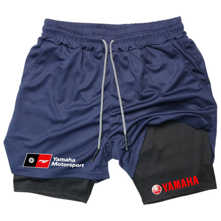 2026 latest model men's morning jogging sportswear fashion couple style single-layer shorts - Yamaha motorcycle brand - men's st