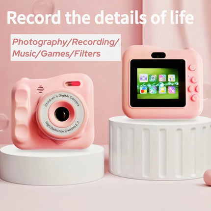 Children's toy camera mini camera children's digital camera with video cartoon 256GB SD card suitable for boys and girls Christm