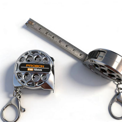 2M Mini Keychain Tape Measure Retractable Measuring Tape 2M Tape Measure for Household and DIY Measuring Exquisite Small Gifts