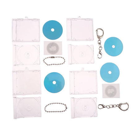1pc NFC Functional CD Disc Key Chain Mini CD Case Keychain Peripheral Commemorative Album Key Holder For DIY Backpack Pendant