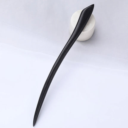 Ebony Wood Hairpins Handmade Purple Sandalwood Hair Stick for Women Fine Pattern Vintage Chinese Hair Pin Accessories