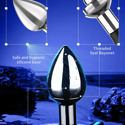 Runyu Sexy Adult Metal Anal Plug Fetish Erotic Butt Plug Penetration-anal Products But Pluk Sexy Gadgets Sex Toys for Men Women