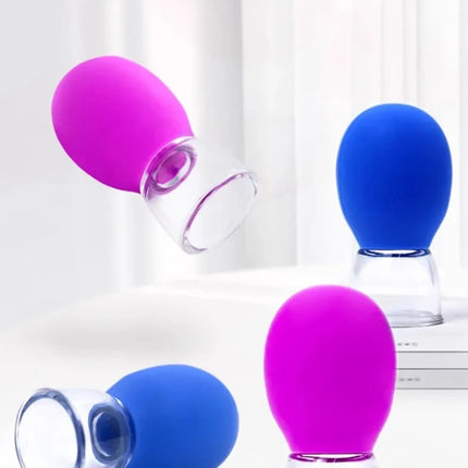 Silicone Cupping Massage Cup For Body Face Neck Eye Massager Vacuum Tank Body Facial Care, Anti-aging Beauty Tool