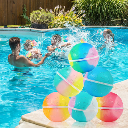 6.8CM color magnetic silicone water ball, reusable water ball, self sealing and quick filling water ball toy