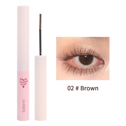 Ultra-Fine Small Brush Mascara Lengthen Eyelashes Curling Thick Waterproof Natural Black Brown Lashes Extension Korean Cosmetics