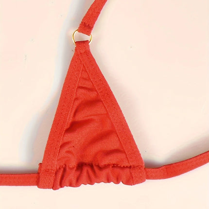 Three-point Type Backless Design Lingerie Set, Intimates Bra & Panty, Women's Sexy Clothing