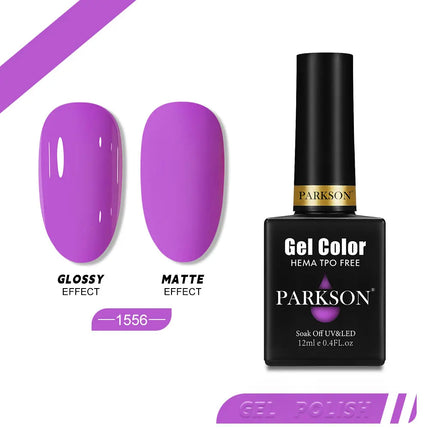 Parkson 12ml Nail Gel Polish TPO HEMA Free Glitter Semi Permanent Soak Off UV LED Long Wear Ultra Diamond Top Coat Varnish