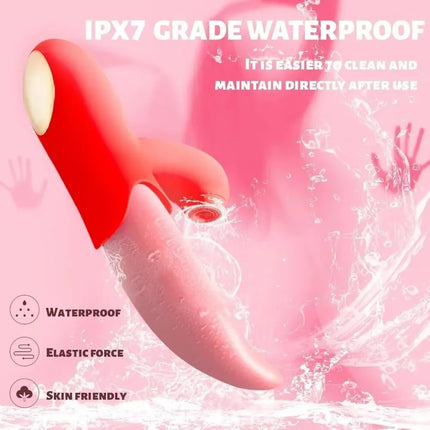 Powerful Tongue Vibrator Female Licking Clitoris Nipple Stimulator Sucking Vagina Massager Masturbation Sex Toys for Women 18+