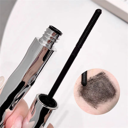 Silver Silk Fiber Matte Mascara Makeup Ultra-Fine Brush Lengthens Eyelashes Waterproof Fast Dry Eyelash Extension Mascara Makeup
