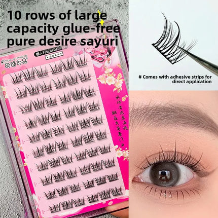 No Glue Needed False Eyelashes Lower Lashes Wispy Cat Eye Lashes Voluminous Fluffy Natural Look Daily Wear Easy to Apply