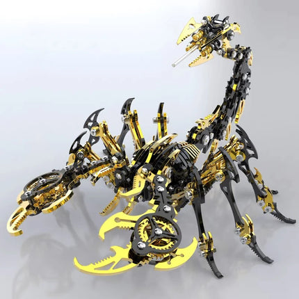 3D Metal Puzzle for Adults, Mechanical Scorpion Insect Model Kit, DIY Metal Building Puzzle Set, Assembly Toy Gift for Men Boys