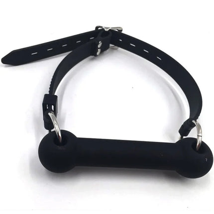 Slave Dog Bite Bone Mouth Gag Strap Horse Harness Restraint Leash Oral Fixation Slave Stuffed Flirting BDSM Sex Toys for Couples