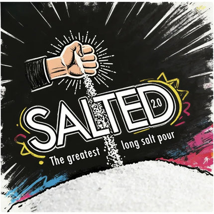 Salted 2.0 Magic Tricks Stage Illusions Long Salt Pour Gimmicks Salt Appearing in Empty Hands Magician Production Magia Props