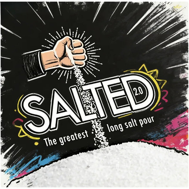 Salted 2.0 Magic Tricks Stage Illusions Long Salt Pour Gimmicks Salt Appearing in Empty Hands Magician Production Magia Props
