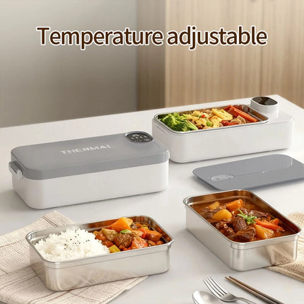 Electric lunch box, water-free charging, heating lunch box, office worker's insulated lunch box, portable outdoor hot meal