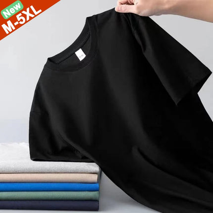 Good Quality T-Shirts Men Summer Sale Cotton Male T-shirt Women Short Sleeves Tee Shirt Boys Basic Plain Tops Girl Oversize 5XL