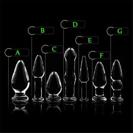 Large Crystal Butt Plug Vagina Ball Big Pyrex Glass Anal Dildo Bead Adult Sex Toys for Women Men Gay Masturbator