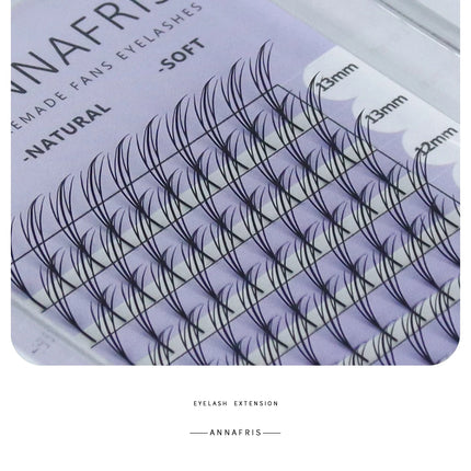 ANNAFRIS Comic Spire Eyelash Extension Premade Fans Natural Cashmere Manga False Eyelash Natural Soft Feather Shape Pteris Lash