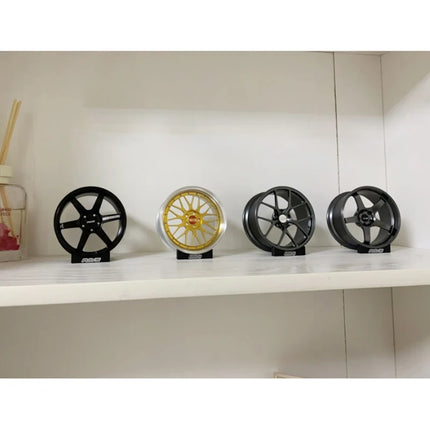 Wheel Model Car Ornaments RAYS Metal Wheel RID Aluminum Alloy Simulation Forging Wheel Modification Creative Desktop Toy