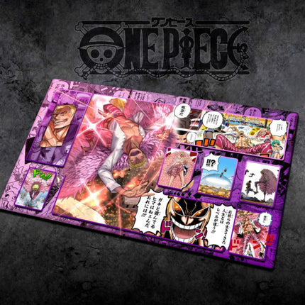 60*35cm Anime One Piece OPCG GAME Card PlayMat Comic Series New Four Emperors Teach Shankusu Buggy Luffy Chopper Collection Toys