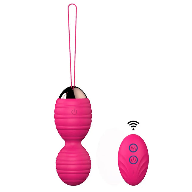 Vaginal tighten Exercise Kegel Balls 12 Speed Vibrating eggs Silicone Ben wa ball G Spot Vibrator Erotic sex toy for Women
