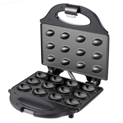 Electric 12-Hole Walnut Cake Waffle Maker with Nuts Kitchen Biscuit Maker for Baking Business - Non-Stick Surface