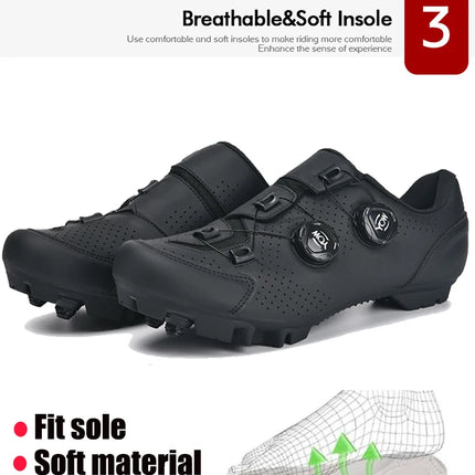 Cycling Sneaker MTB Men Sports Dirt Bike Shoes SPD Pedal Mountain Bicycle Footwear Speed Racing Man Flat Off Road Cycling Shoes