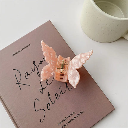 New Vintage Acetate Hair Claw Clip Sweet Butterfly Hair Clip Hairpin Barrettes Trendy Hair Accessories Barrettes for Women Girls