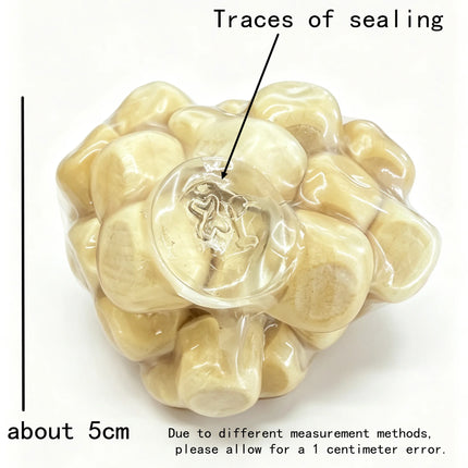 Handmade Wooden Noisy Ball Squishy Toys Creative Stress Relief Fidget Toy Squeeze Ball Decompression Toy for anti Anxiety