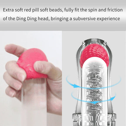 Transparent Masturbation Cup Glans Stimulator Ball Sex Toy for Man Male Masturbator Sex Toys for Men Massager Adult Sex Trainer