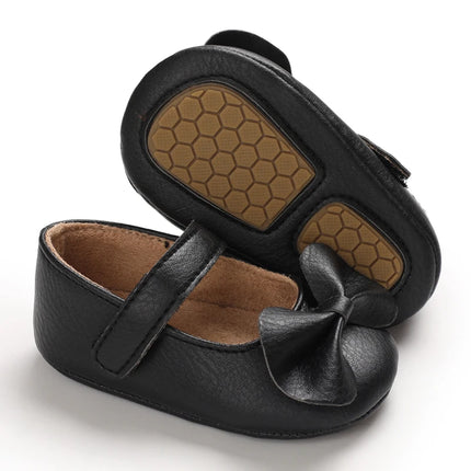 Baby Girl Casual and Comfortable Solid Color Mary Jane Shoes Lightweight and Non Slip Spring and Autumn Walking Shoes