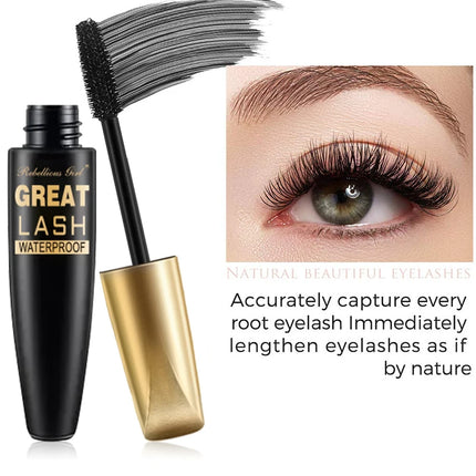 Rebellious Girl 24Hour Mascara 10ml, Long-Lasting Wear, Smudge-Proof, Volumizing Lash, Waterproof, Eye Makeup Essential