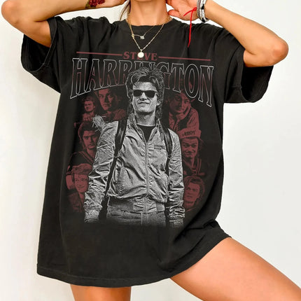 Steve Harrington T-Shirt Unisex Graphic Tee 80s TV Show Shirt Retro Vintage Clothing Fan Gif