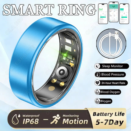 2026 New Smart Ring Men Women Various Colors Health Ring Heart Rate Sleep Monitoring Sports Waterproof Smartring for Android IOS