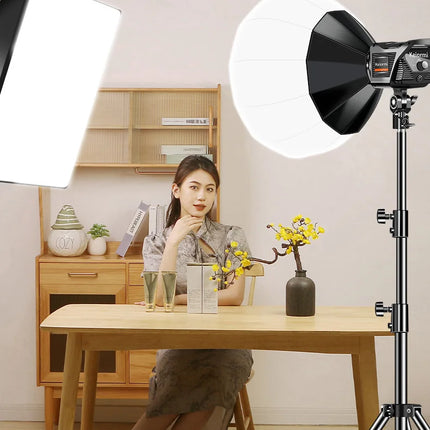 Video Studio Kit 150W Photography Light Dimmable Remote Control LED Lamp 2m Tripod Flash Studio Accessories 3000-6000K 3 Colors