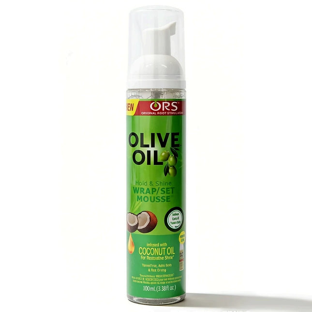 100ml Curly Hair Mousse Strong Hold Olive Oil Hair Styling Foam Anti-Frizz Wig Styling Mousse for Women