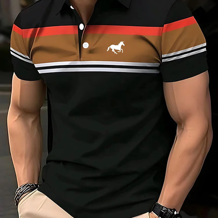 2026 Summer New Style Men's Polo Shirt - Breathable Lightweight Casual Fashionable 3D Print - Streetwear Men's Clothing