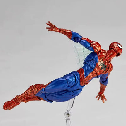 In Stock Super Hero Spiderman Ver.2.0 Revoltech Miles Morales Pete Parker Spider-Man Action Figures Collection Model Toy Gifts