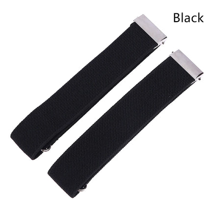 [O]  Anti-Slip Shirt Sleeve Garter Strap 1 Pair - Elastic Adjustable Armband Cuff Holder for Men Women Business