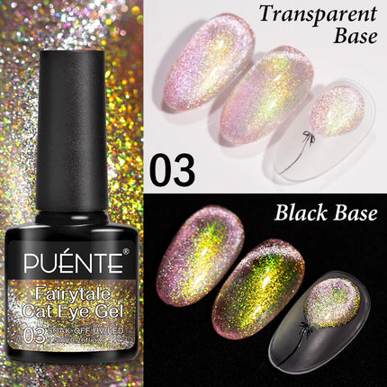 7.5ML Amber Moonlight Cat Magnetic Gel High Glossy Luxury Coffee Series Cat Eye Gel Soak Off UV Semi-Permanent Nail Art Varnish
