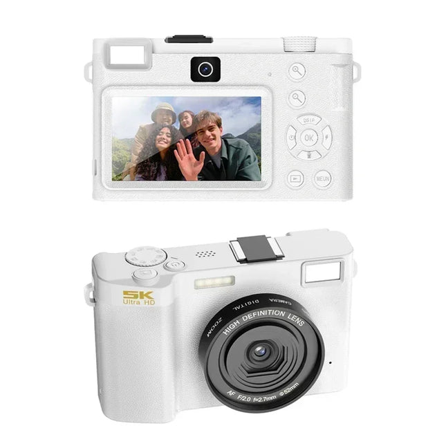 5K Professional Digital Camera Wide Angle Digital Zoom 64MP Camcorder Photography 3 Inch Screen Vlog Video Recorder WIFI Webcam