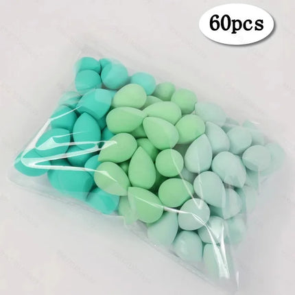 3/20/60Pcs Portable Reusable Water Drop Shape Mini Blender Sponge Beauty Cosmetic Foundation Cosmetic Sponge Makeup Blender