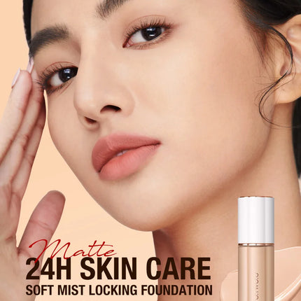 Soft Matte Foundation Liquid Lightweight Natural Finish Long Lasting Hydrating Oil Control Face Makeup for Woman Daily Wear