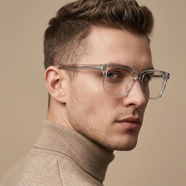 JMISUS Fashion Square Prescription Glasses Women Men Photochromic Progressive Myopia Optical Eyewear Lenses with Custom Recipe