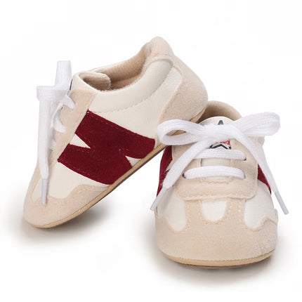 Newborn Baby Sneakers Letter Patchwork Baby Casual Shoes Anti-Slip Hundred Toddler Baby Boys Girls Shoes 0-18 Months