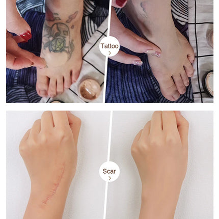 Two-color tattoo concealer waterproof and sweat-proof to cover birthmarks and scars long-lasting concealer foundation cream